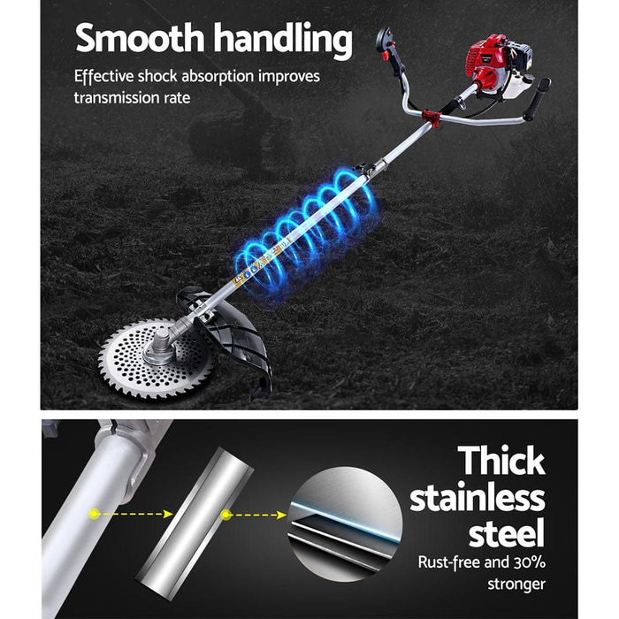 62CC Pole Chainsaw Petrol 7 In 1 Brush Cutter Whipper Snipper Multi Tools-#product_category#-Home Living Store