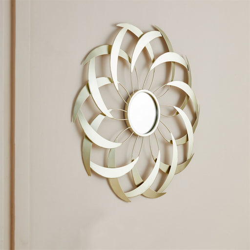 ARI Mirror 700mm Stylized Leaf Design Gold by Criterion -Home Living Store - -