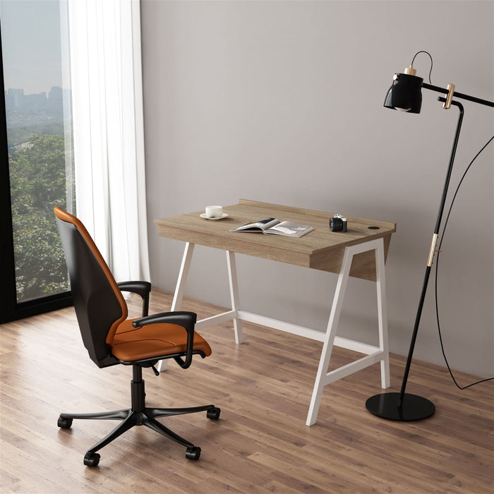 ASPECT Desk Oak by Workzone™ -Home Living Store - -