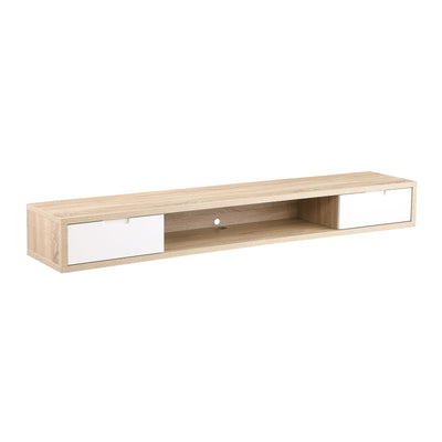 Air Entertainment Unit, Wall Mount, Entertainment Unit, 2000mm Oak by Criterion-#product_category#-Home Living Store