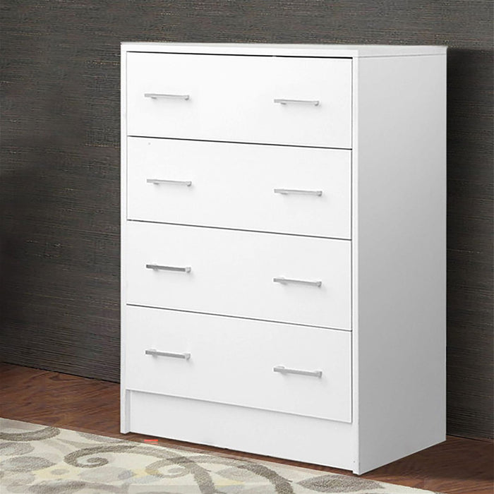 Artiss 4 Chest of Drawers - ANDES White -Home Living Store - -