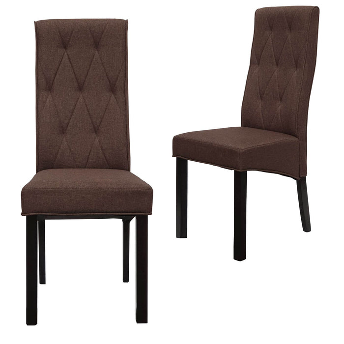 Arya Fabric Dining Chair (Set of Two) -Home Living Store - -