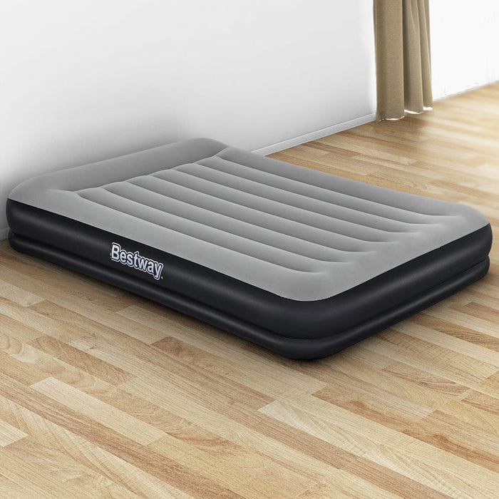 Bestway Air Bed Beds Mattress Premium Inflatable Built-in Pump Queen Size -Home Living Store - -