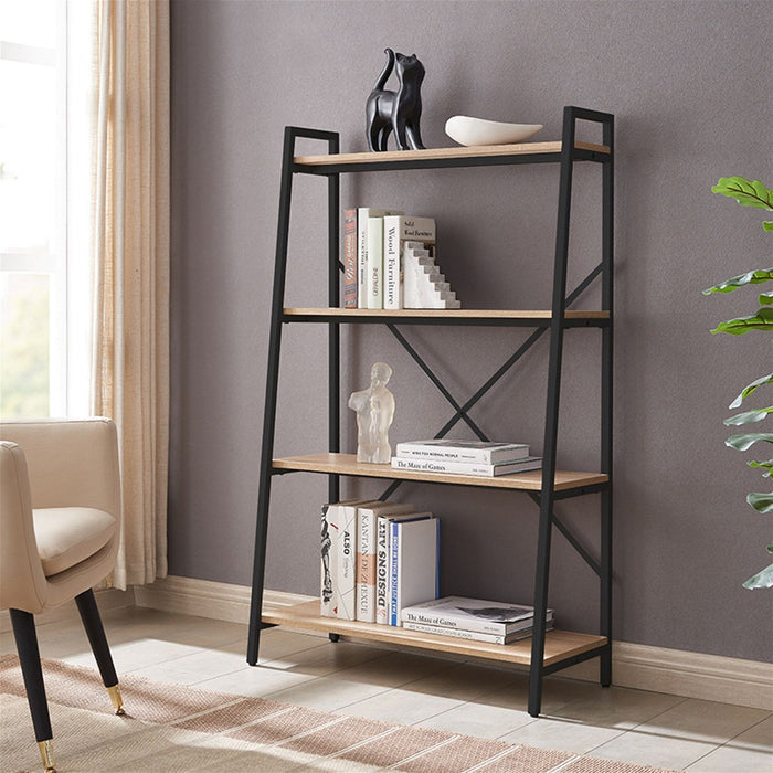 ASPECT 1300 Bookcase Oak/Black by Workzone™ -Home Living Store - -