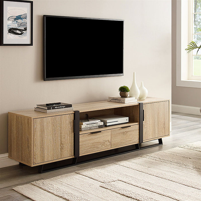 CAPRI Entertainment Unit, TV Cabinet, TV Unit - Oak by Criterion - Home Living Store - Entertainment Unit