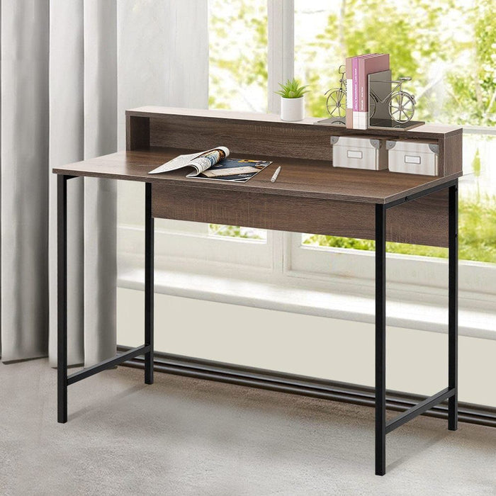 Computer Desk Metal Study Student Office Table -Home Living Store - -