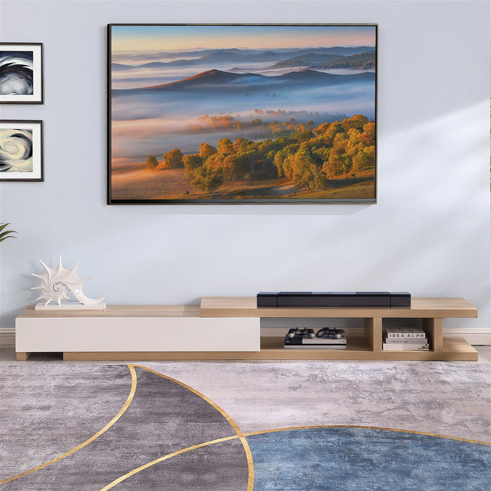 Conventry Extendable TV Unit 279cm, Oak Entertainment Cabinet by Criterion -Home Living Store - -