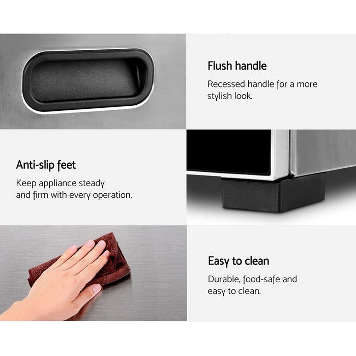 Devanti 10 Trays Food Dehydrator Stainless Steel Tray -Home Living Store - -