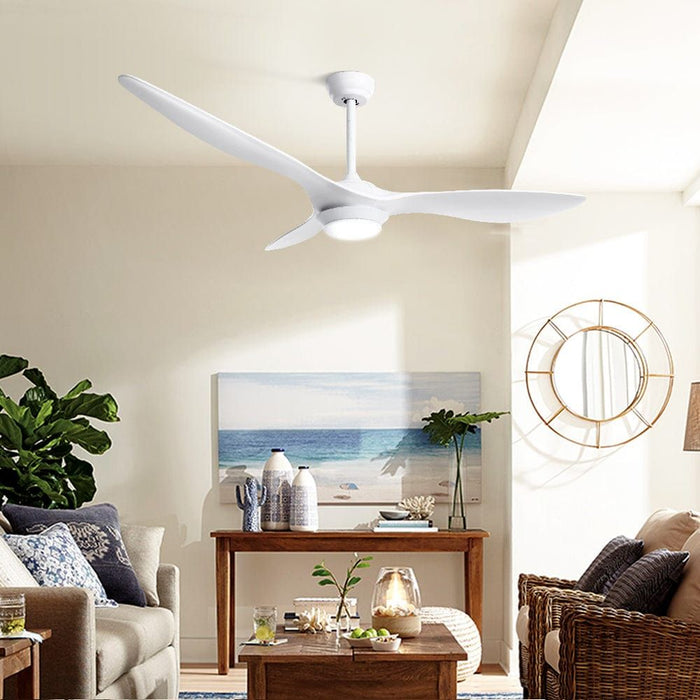 Devanti 52'' Ceiling Fan With Light Remote DC Motor 3 Blades 1300mm -Home Living Store - -