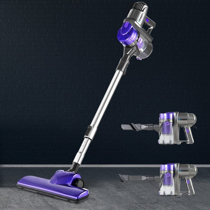 Devanti Corded Handheld Bagless Vacuum Cleaner - Purple and Silver -Home Living Store - -
