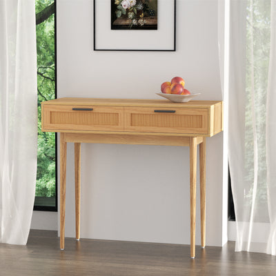 Artiss Console Table 2 Rattan Drawers-#product_category#-Home Living Store