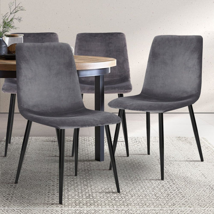 Four Modern Dining Chairs -Home Living Store - -