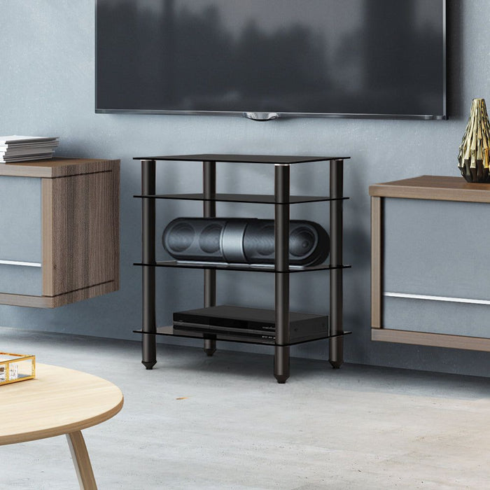 Four Tier HiFi Rack -Home Living Store - -