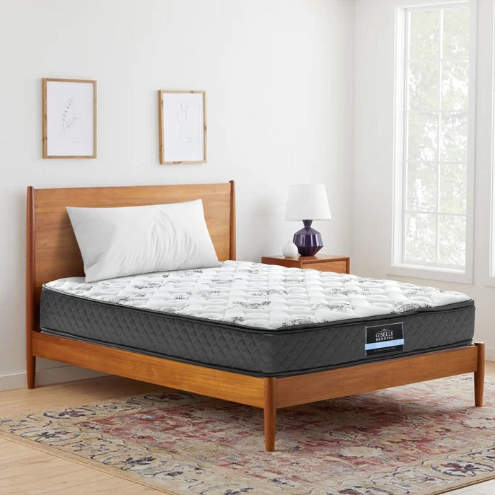 Giselle Bedding 24cm Mattress Pillow Top King Single -Home Living Store - -