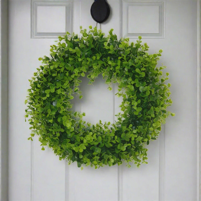 Green Wreath 40cm Artifical Plant by Criterion -Home Living Store - -