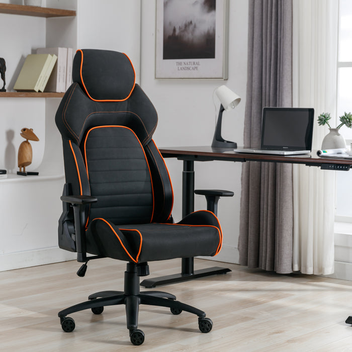 Hyper Ergonomic Gaming or Office Chair, adjustable arm rests, Black Orange by Tauris