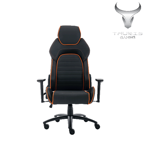 Hyper Ergonomic Gaming or Office Chair, adjustable arm rests, Black Orange by Tauris -Home Living Store - -