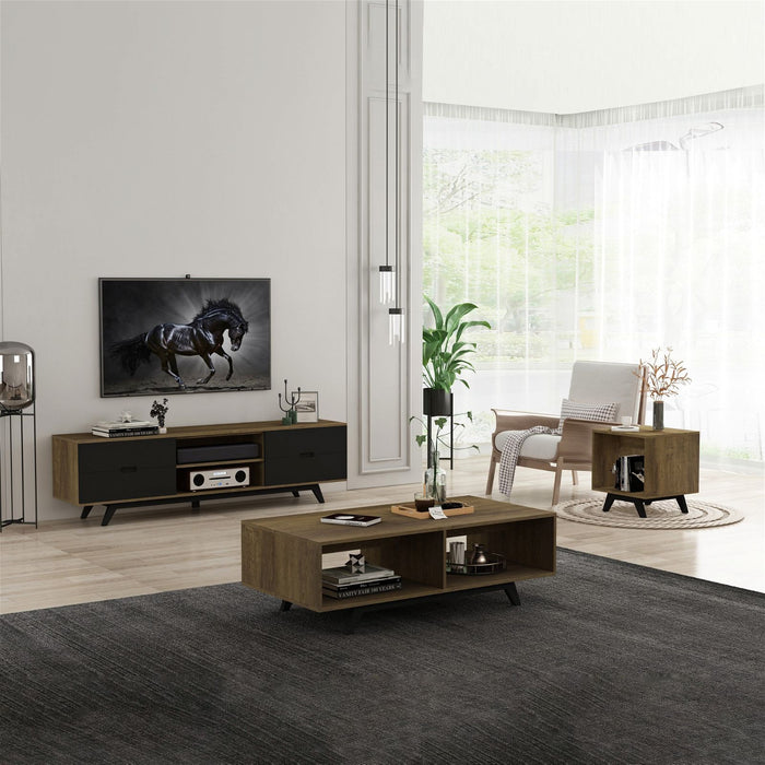 NOVA 1800 Entertainment Unit Dark Oak by Tauris - Home Living Store - Entertainment Unit