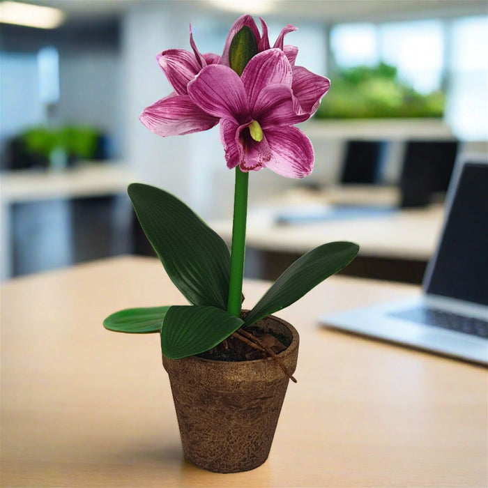 Pink Flower Plant 40cm Artificial Plant by Criterion -Home Living Store - -