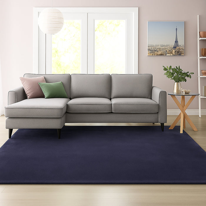 Plush Rabbit Fur Rug - Charcoal | 240 x 340cm by Urban Style