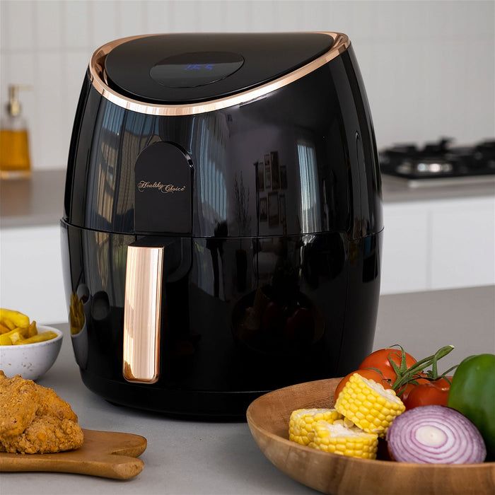 7.1L Digital Airfryer - Black/Rose Gold-#product_category#-Home Living Store