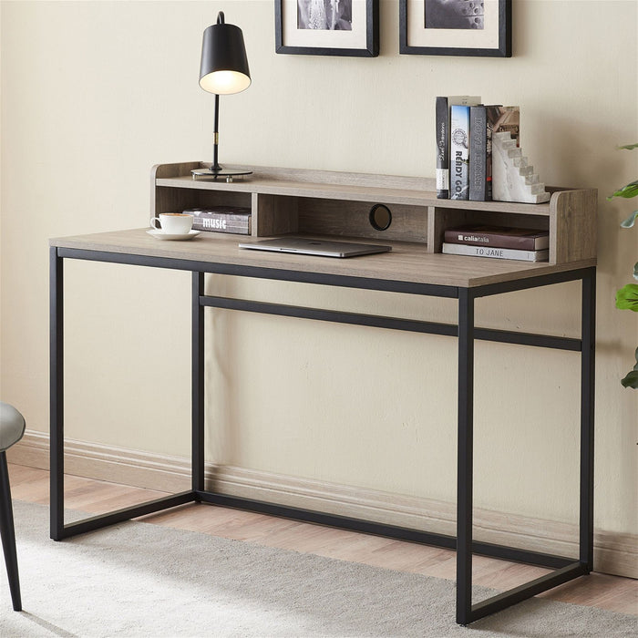 Sally Office Desk 1200, Grey Wash Oak by Woodstock™ -Home Living Store - -