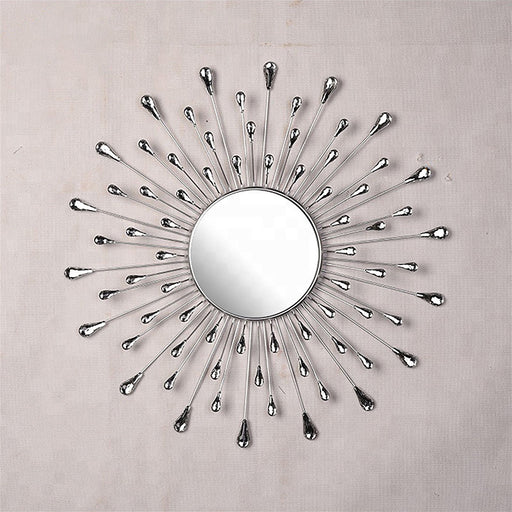 Star Burst Halley Mirror Silver by Criterion - Home Living Store - Wall Mirror