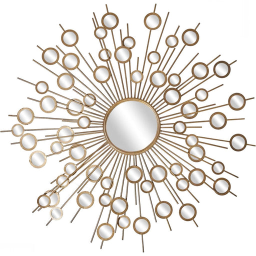 Star burst Aster Gold Round Mirror by Criterion - Home Living Store - Wall Mirror