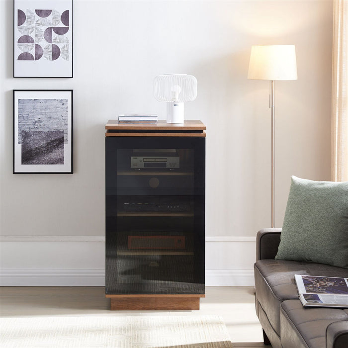 TITAN HiFi Dark Oak Entertainment Rack by Tauris™ -Home Living Store - -