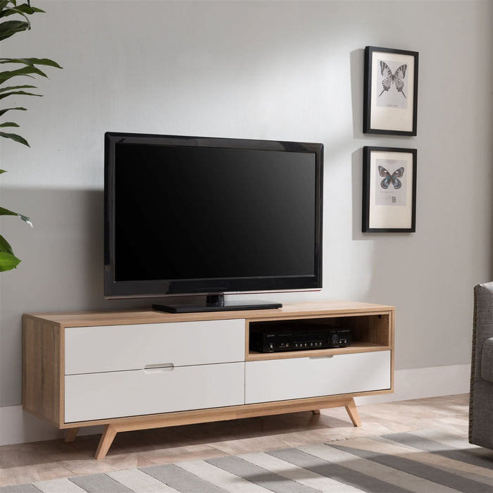 Tuscany Entertainment Unit 1500mm Oak White by Criterion - Home Living Store - Entertainment Unit