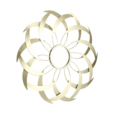 ARI Mirror 700mm Stylized Leaf Design Gold by Criterion-#product_category#-Home Living Store