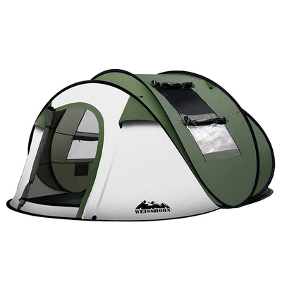 Weisshorn Instant Up Camping Tent 4-5 Person Pop up Tents Family Hiking Beach Dome-Home Living Store-