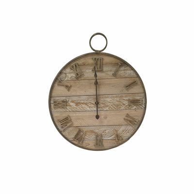 Wooden Barn Clock by Urban Style™-Home Living Store-