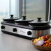 2.5L Electric 3-Pot Slow Cooker-#product_category#-Home Living Store