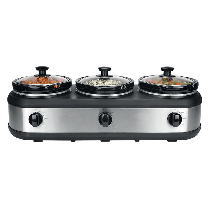 2.5L Electric 3-Pot Slow Cooker-#product_category#-Home Living Store