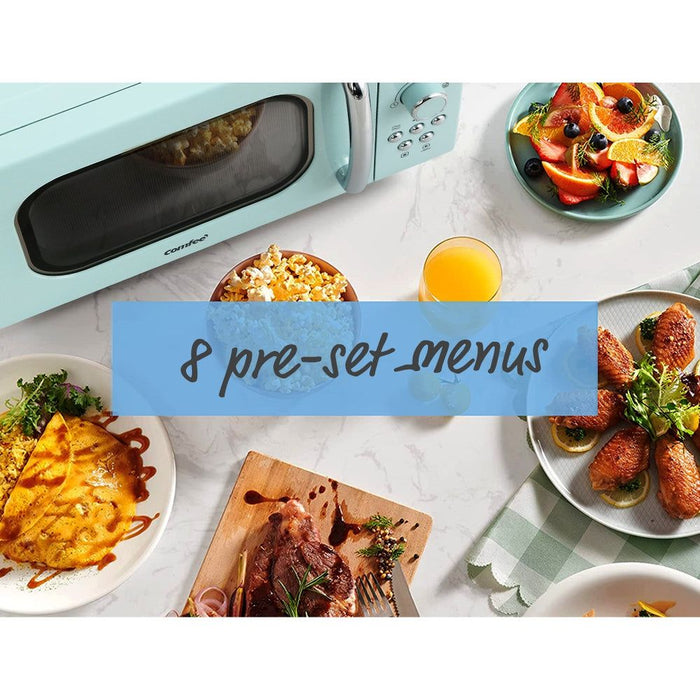 20L Microwave Oven 800W Countertop Kitchen 8 Cooking Settings Green-#product_category#-Home Living Store