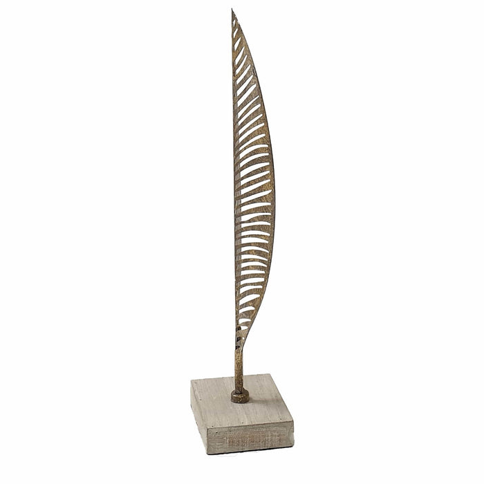 37cm Table Top Gold Leaf Ornament by Urban Style-#product_category#-Home Living Store