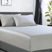 400 thread count bamboo cotton 1 fitted sheet with 2 pillowcases king silver-#product_category#-Home Living Store