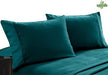 400 thread count bamboo cotton twin pack pillowcase teal-#product_category#-Home Living Store