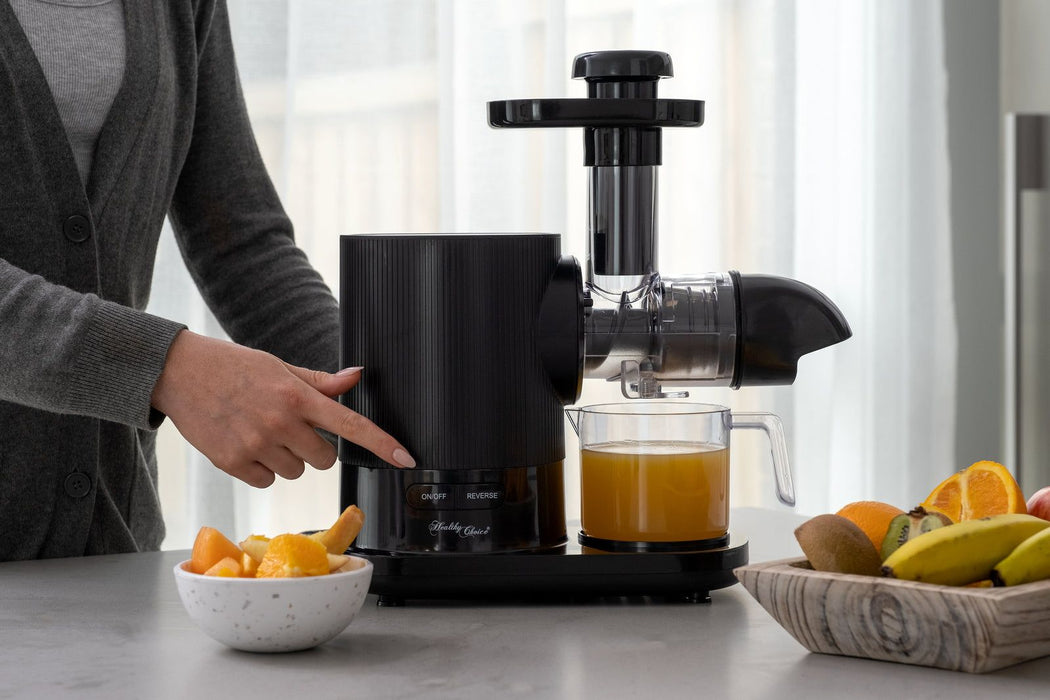 Cold Press Slow Juicer, 150W w/ 500ml Juice & Pulp Containers -Home Living Store - -  