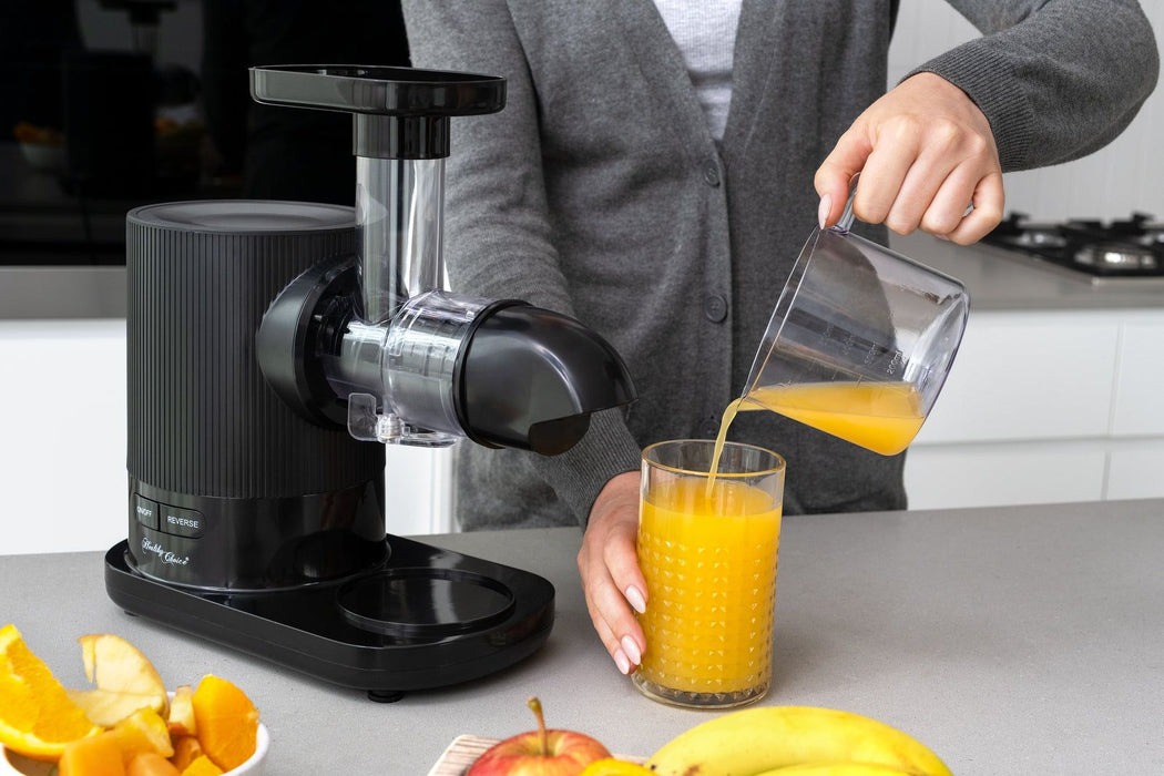 Cold Press Slow Juicer, 150W w/ 500ml Juice & Pulp Containers -Home Living Store - -  