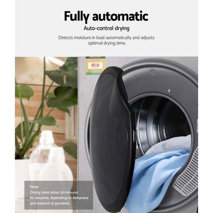 5kg Vented Tumble Dryer - Silver-#product_category#-Home Living Store