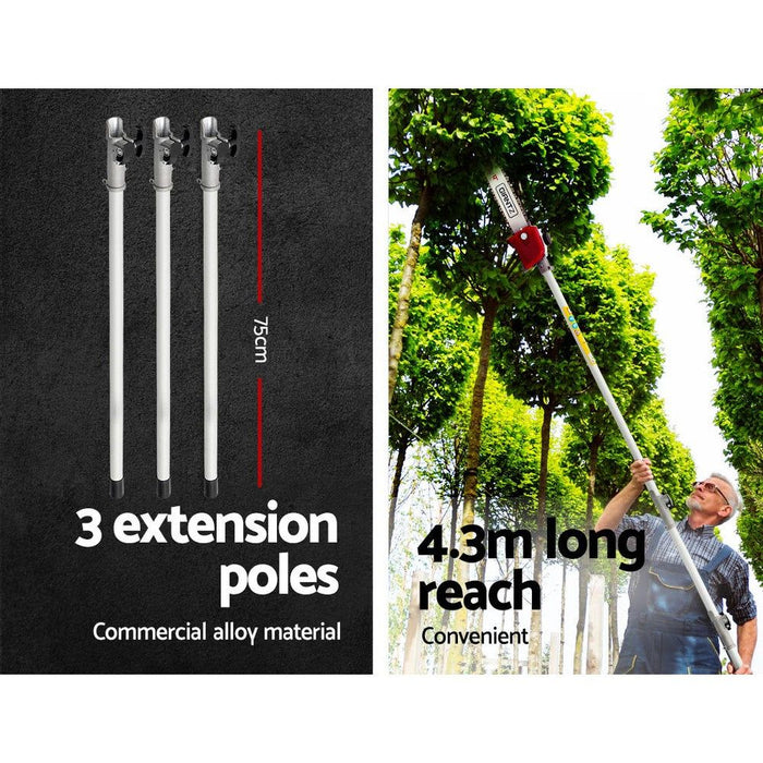 62CC Pole Chainsaw Petrol Chain Saw Brush Cutter Brushcutter Tree-#product_category#-Home Living Store
