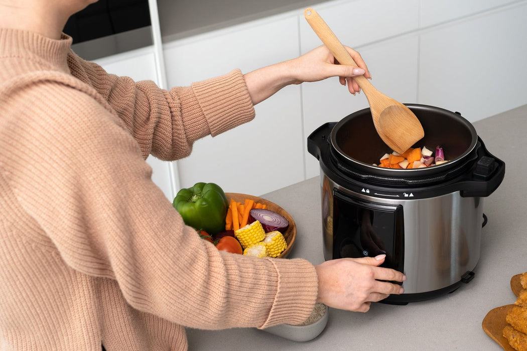 6L Air Fryer + Pressure Cooker (Silver) Kitchen Appliance-#product_category#-Home Living Store