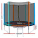 8FT Trampoline Round Trampolines Kids Safety Net Enclosure Pad Outdoor Gift Multi-coloured-#product_category#-Home Living Store