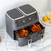 8L Dual Zone Digital Air Fryer with 200C, 10 Cooking Programs-#product_category#-Home Living Store