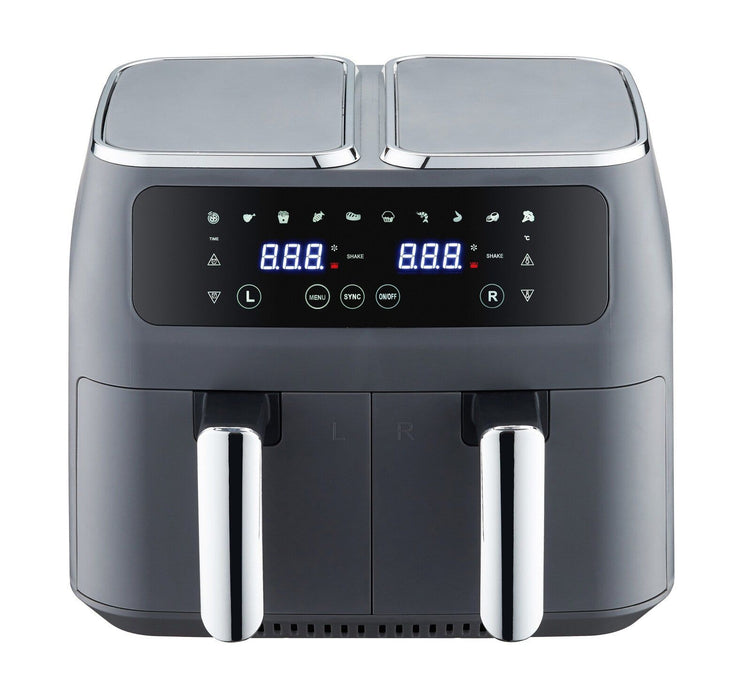 8L Dual Zone Digital Air Fryer with 200C, 10 Cooking Programs-#product_category#-Home Living Store