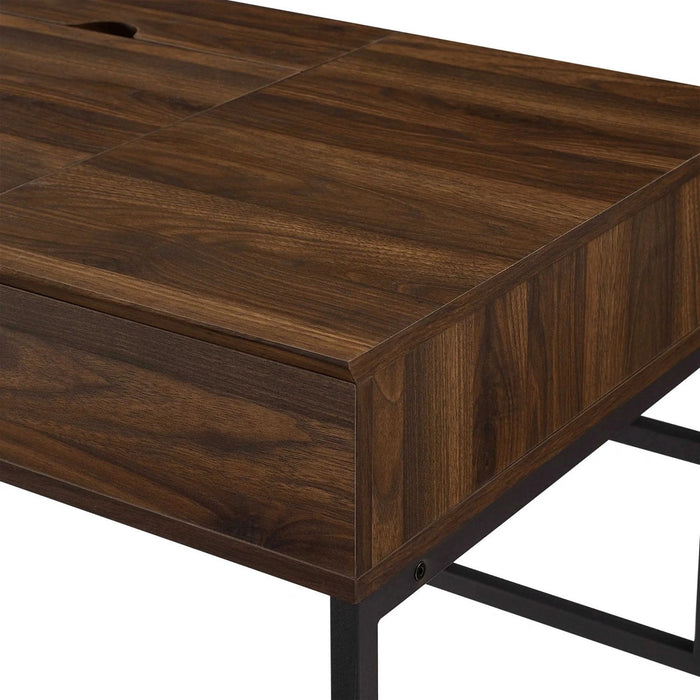 ADEPT Modern Desk in Walnut Finish by Urban Style-#product_category#-Home Living Store