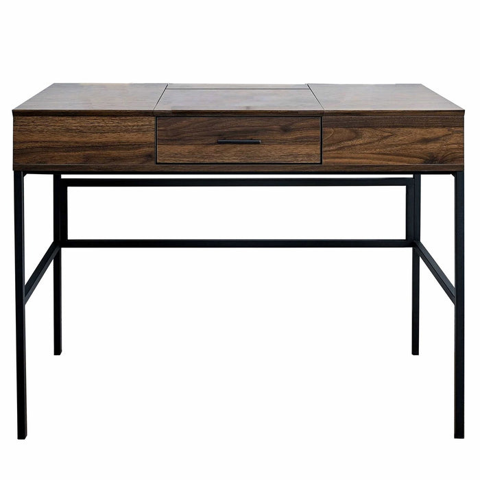 ADEPT Modern Desk in Walnut Finish by Urban Style-#product_category#-Home Living Store