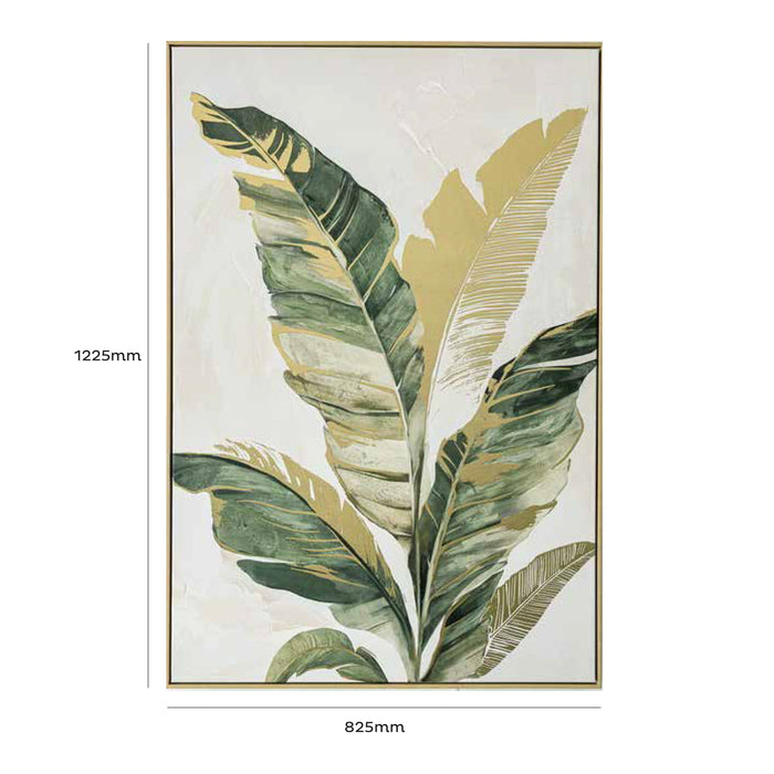 Brushmarks Foiled Canvas Palm by Urban Style